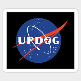 Spacey Updog Sticker